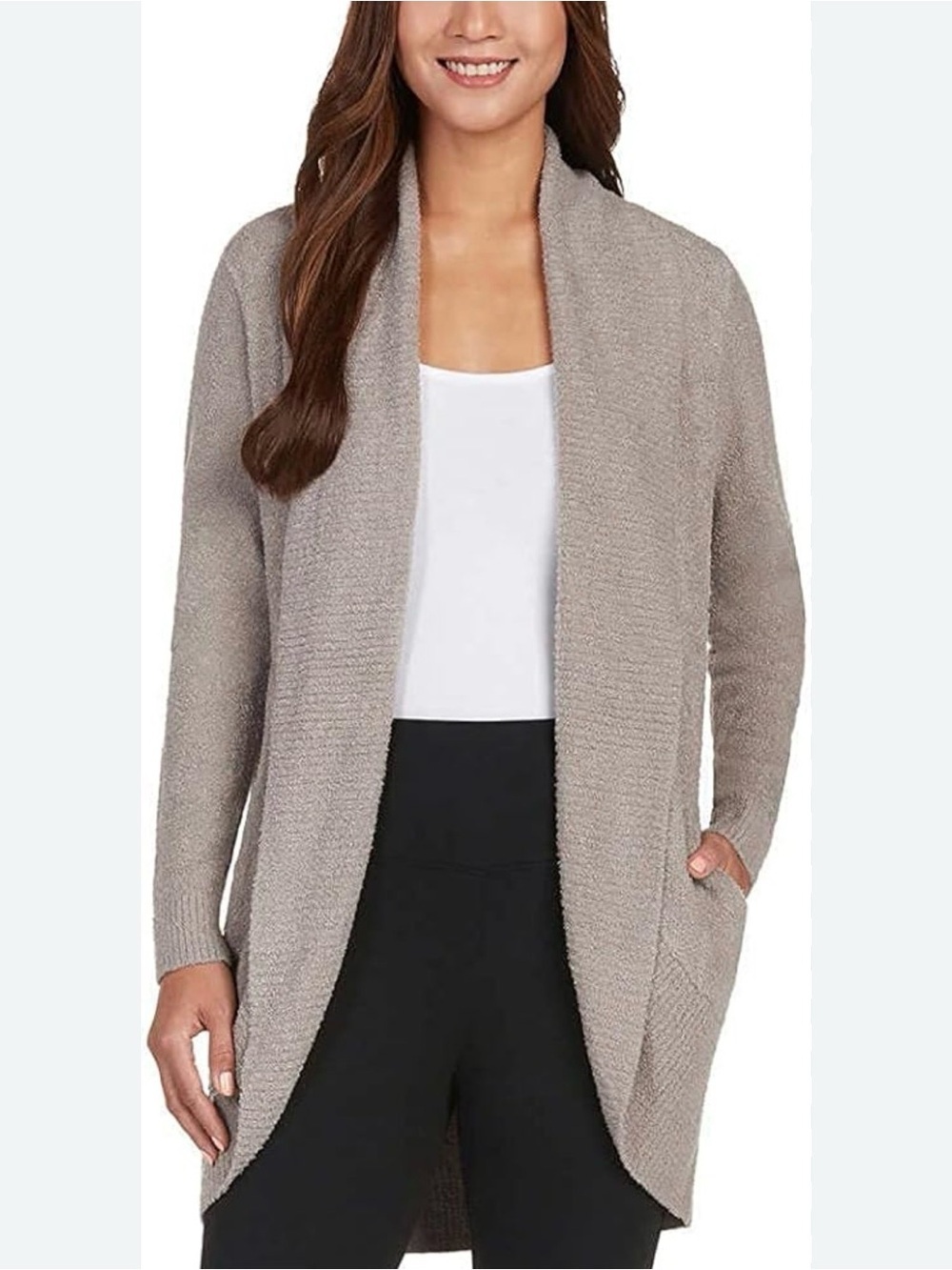 Max & Mia Travel Essentials Open-Front Longline Women's Cardigan Sweater